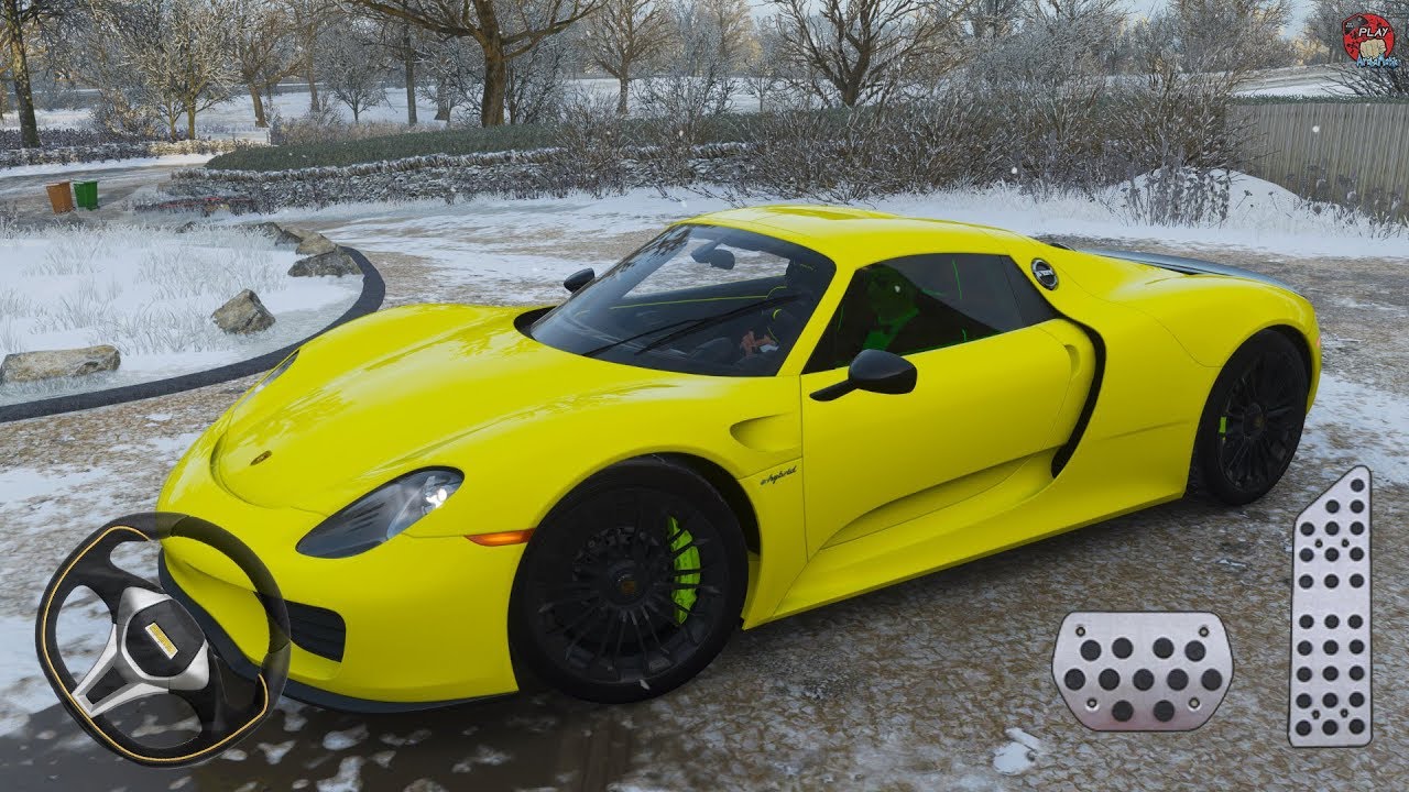 2014 Porsche 918 Spyder Driving Simulator Forza Horizon 4 – Logitech g29 Gameplay FHD