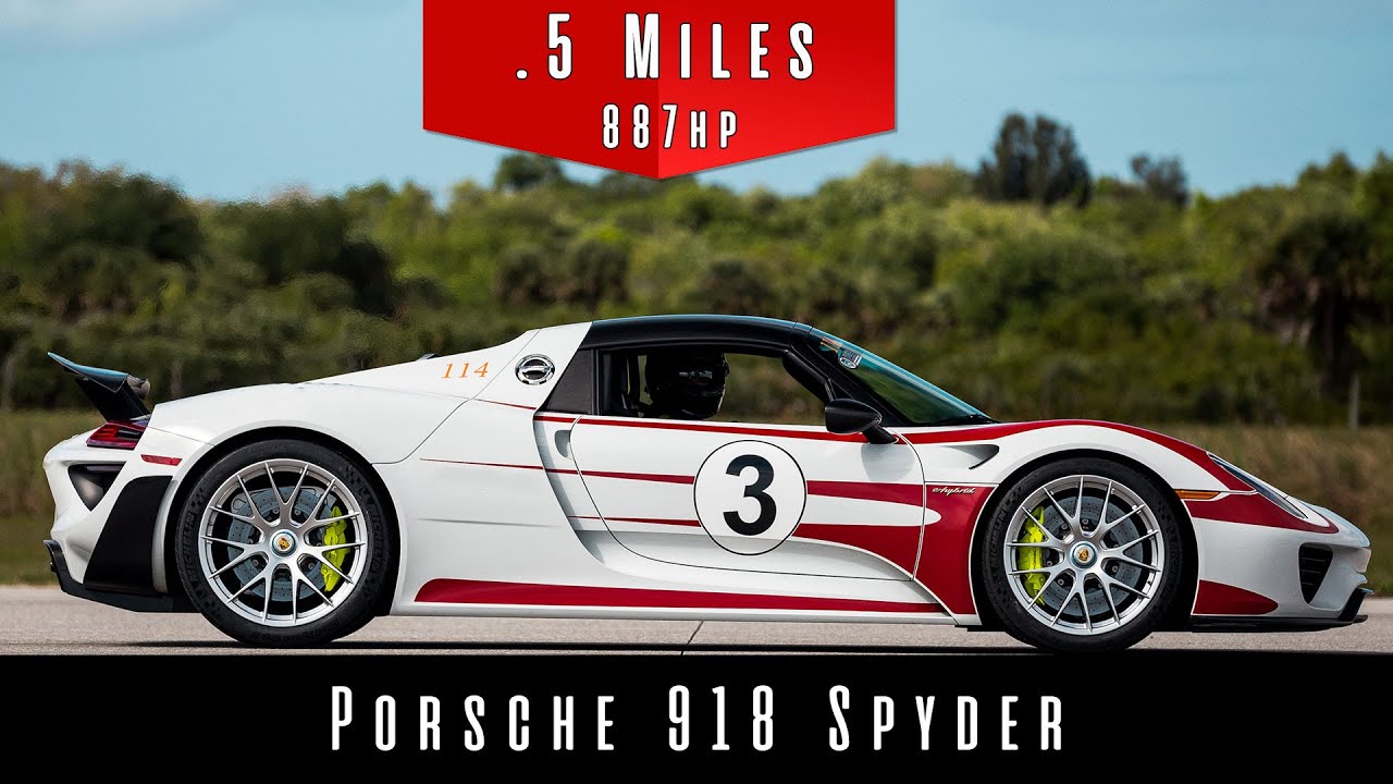 2015 Porsche 918 Spyder | (Half Mile Top Speed Test)