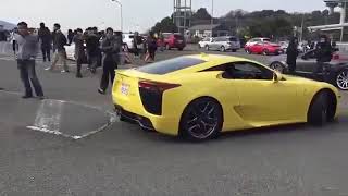 与島スーパーカーミーティング2017 レクサス LFA ランボルギーニ アヴェンタドール ムルシエラゴ フェラーリ マク