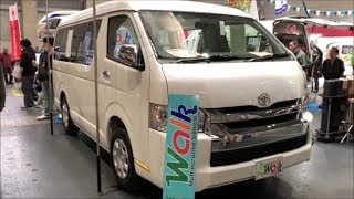 【大阪ｷｬﾝﾋﾟﾝｸﾞｶｰｼｮｰ 2019】トヨタ ハイエース（HIACE）ワゴン 特設車 マルチ パーパス ビークル（WALK MC）バンコンバージョンの紹介