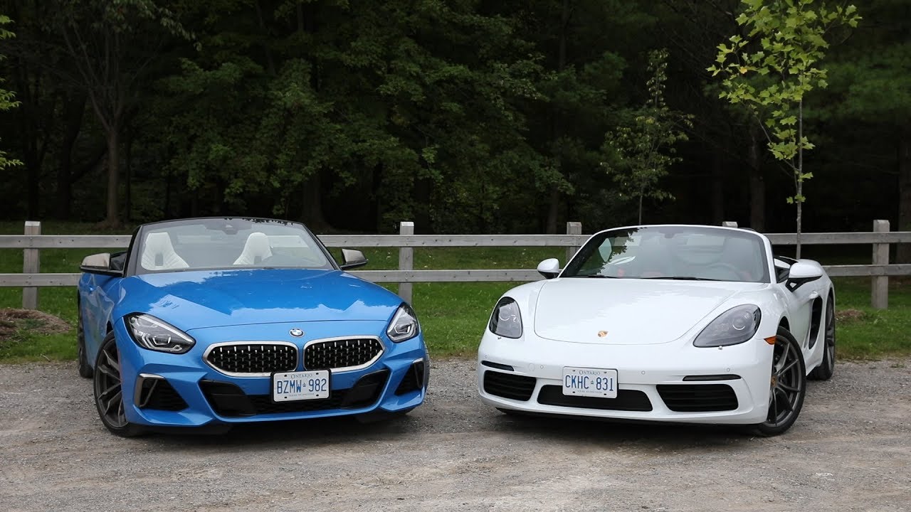 2020 BMW Z4 M40i vs 2020 Porsche 718 Boxster | Car Comparison | Driving.ca