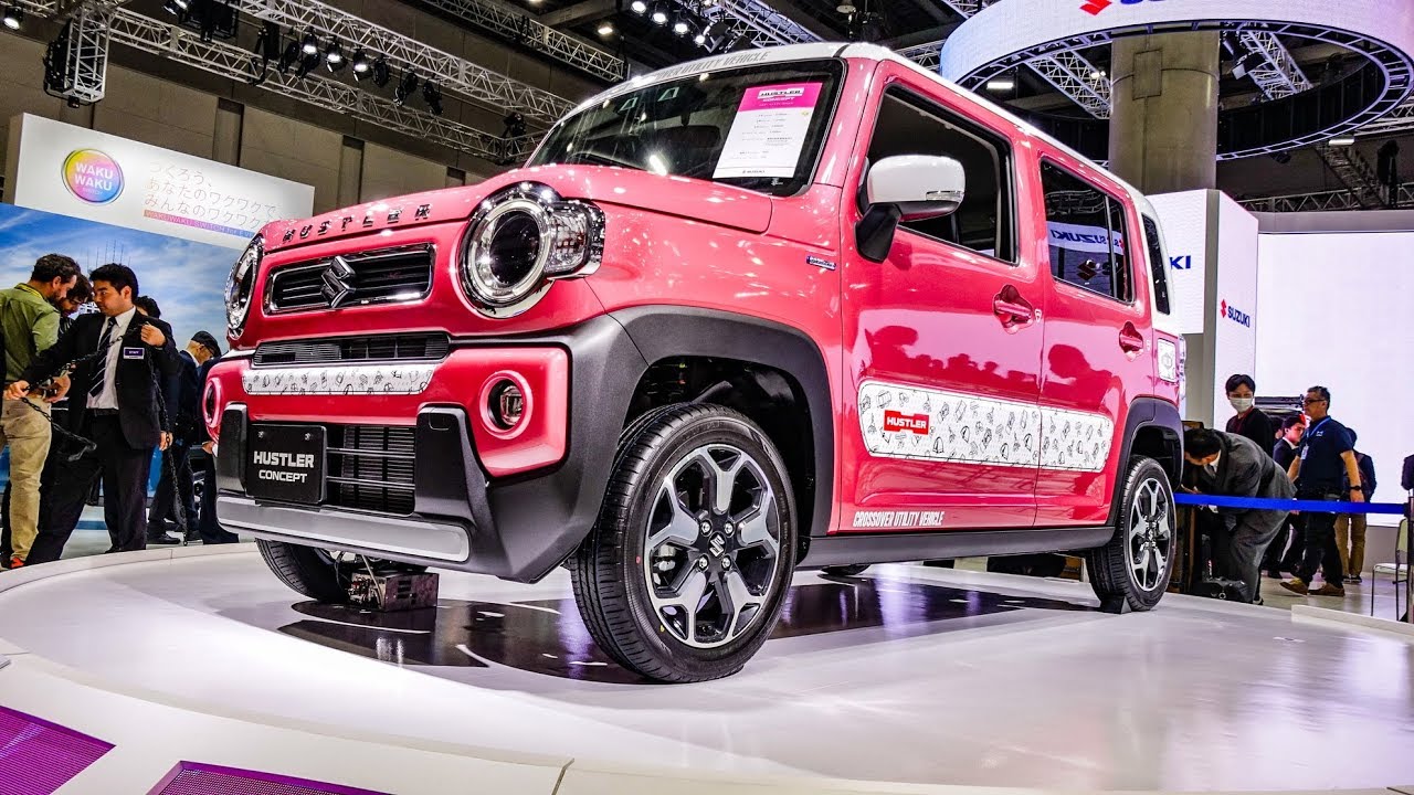 (4K)SUZUKI new HUSTLER CONCEPT PINK Color スズキ 新型ハスラー コンセプト ピンク – TOKYO MOTOR SHOW 2019