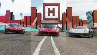 918 Spyder VS P1 VS LaFerrari (Forza Horizon 4)