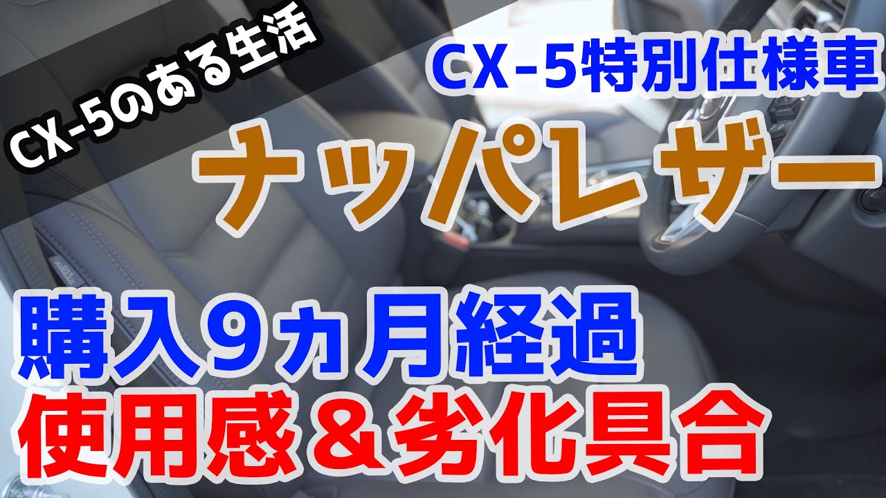 納車から9ヶ月！CX-5特別仕様車ナッパレザーの使用感＆劣化具合レポート