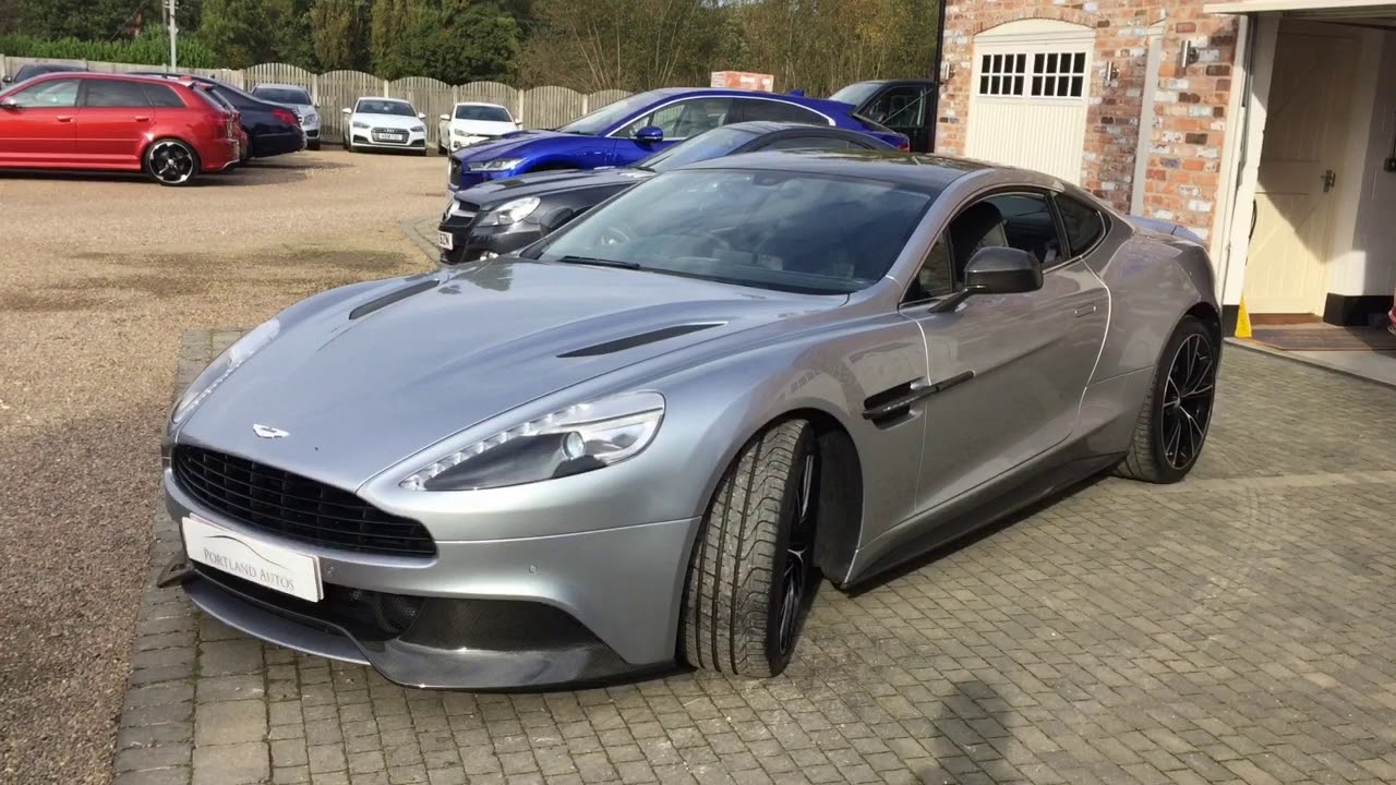 ASTON MARTIN VANQUISH V12 FOR SALE IN SKYFALL SILVER METALLIC