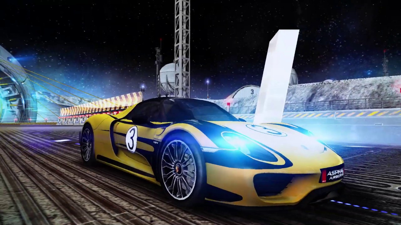 Asphalt 8: Airborne, Orbital Loop, Lunar Liftoff, TLE, Porsche 918 Spyder