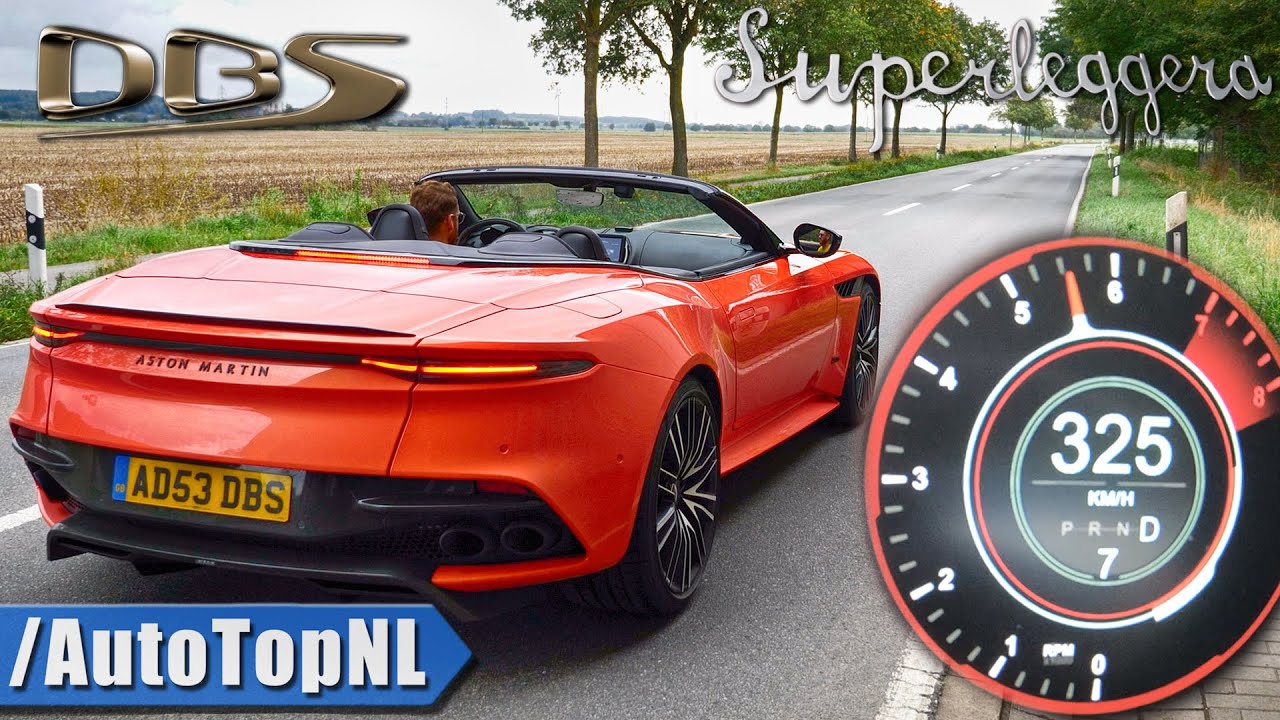 Aston Martin DBS Superleggera Volante 725HP V12 | 0-325km/h ACCELERATION by AutoTopNL