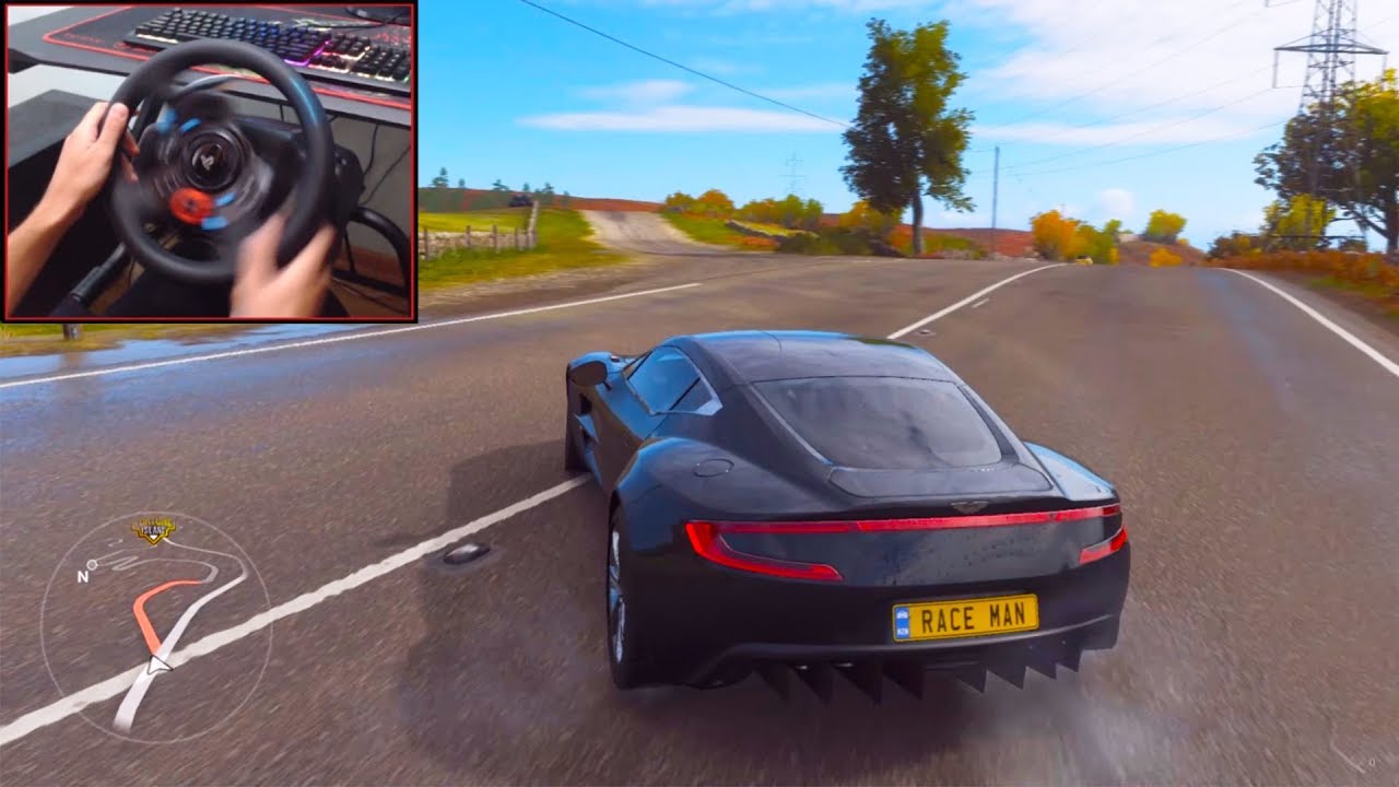 Aston Martin ONE-77 – Forza Horizon 4 | Logitech g29 gameplay