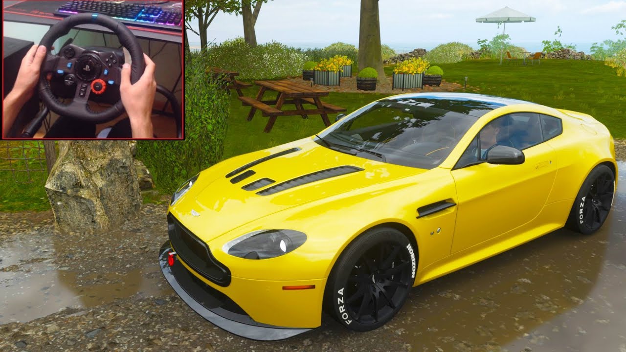 Aston Martin V12 Vantage S – Forza Horizon 4 | Logitech G29 Gameplay