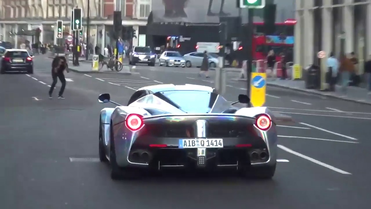 Aubameyang driving London’s CRAZIEST LAFERRARI