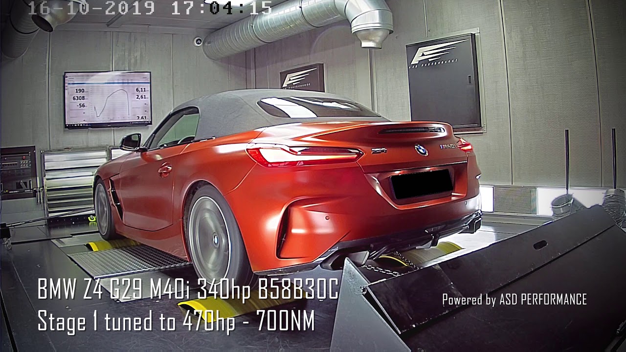 BMW Z4 G29 M40i 340pk (B58B30C) –  Stage 1 tuned to 470HP-700NM  – Powered by ASD PERFORMANCE