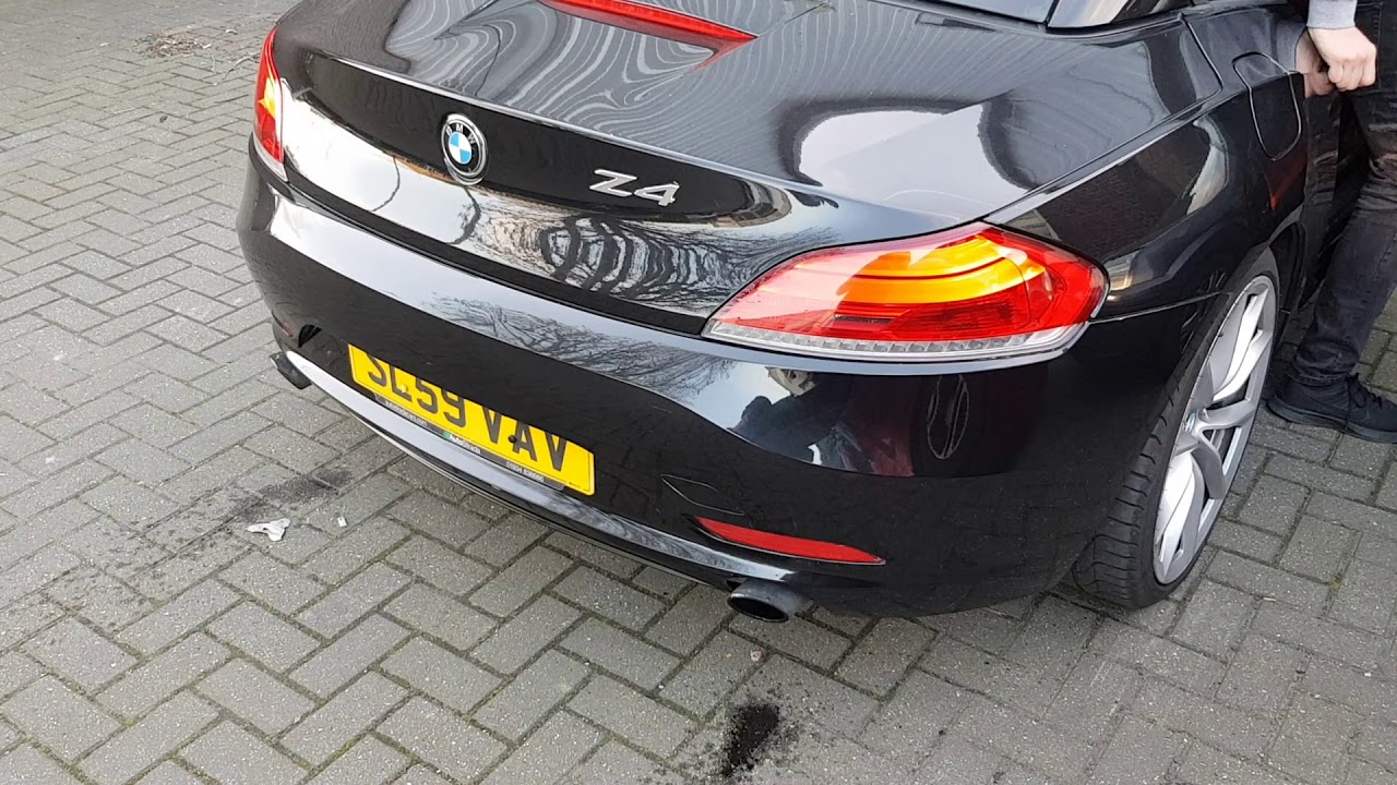 BMW z4 35i DCT exhaust sound - stock - exhaust flap opened