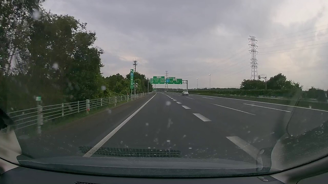 日産純正ドライブレコーダー　DJ4-D (ニッサン セレナ(C27型)/高速道路/雨又は曇り)