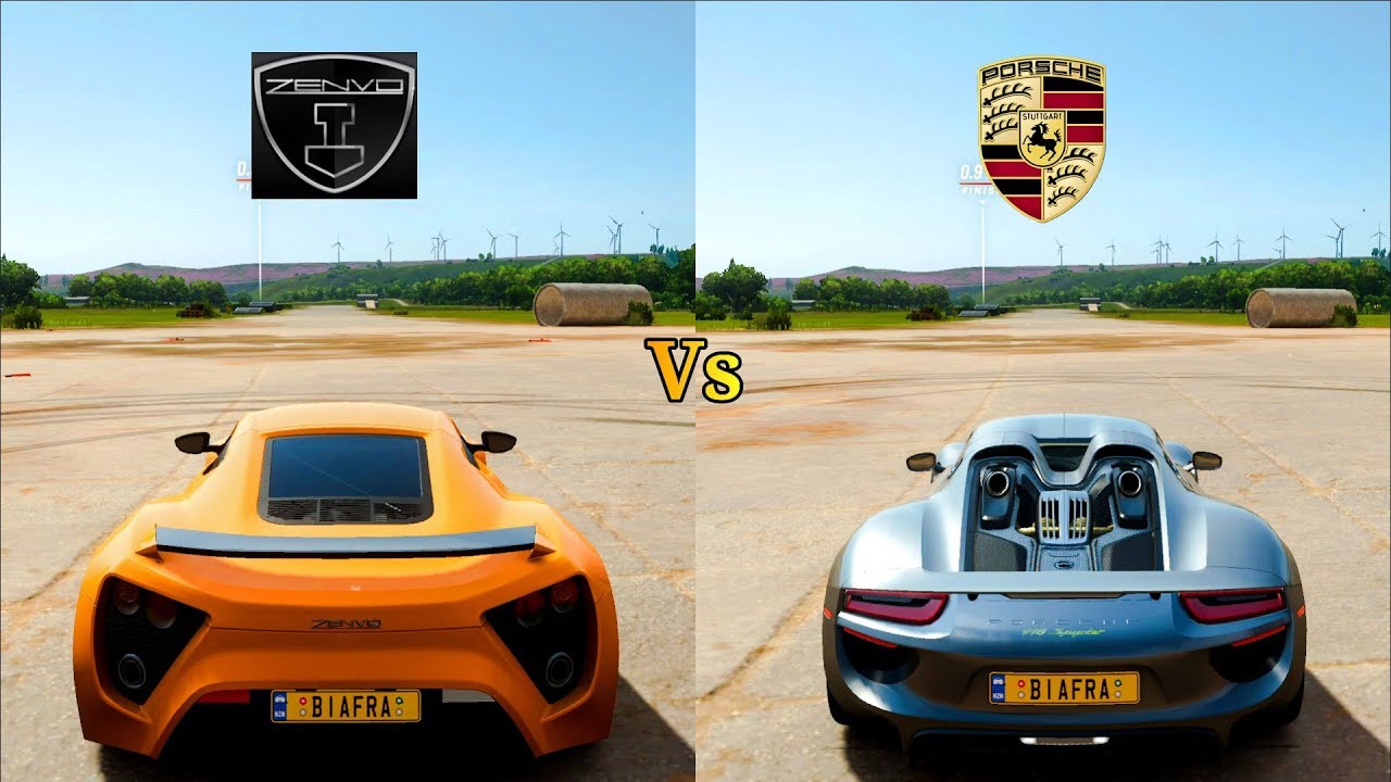 Drag Race: Porsche Spyder 918 Vs Zenvo St1 | Forza Horizon 4