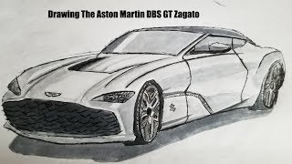 Drawing The Aston Martin DBS GT Zagato