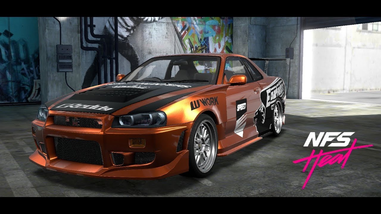 Eddie’s Skyline:-NFS Heat Studio Nissan Skyline R34 GTR custom build