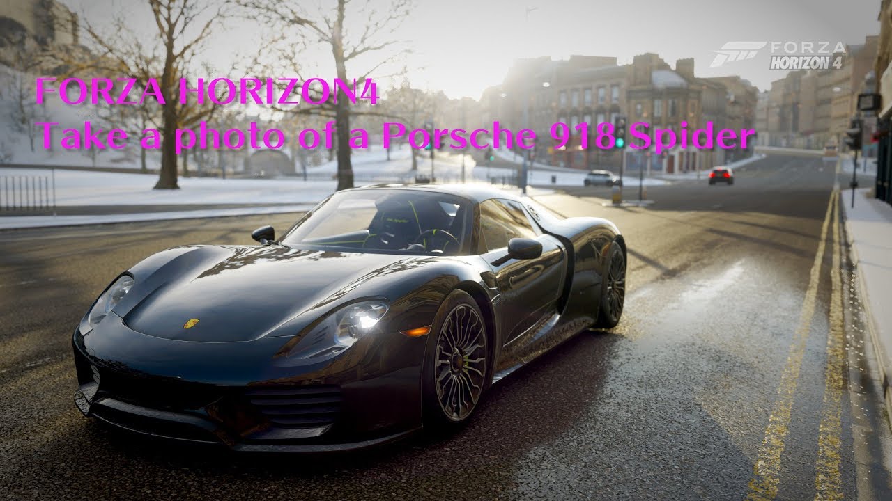 FORZA HORIZON4　Take a photo of a Porsche 918spider