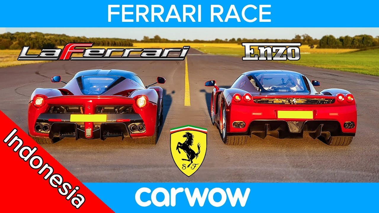 Ferrari Enzo vs LaFerrari – RACE & TES PENGEREMAN