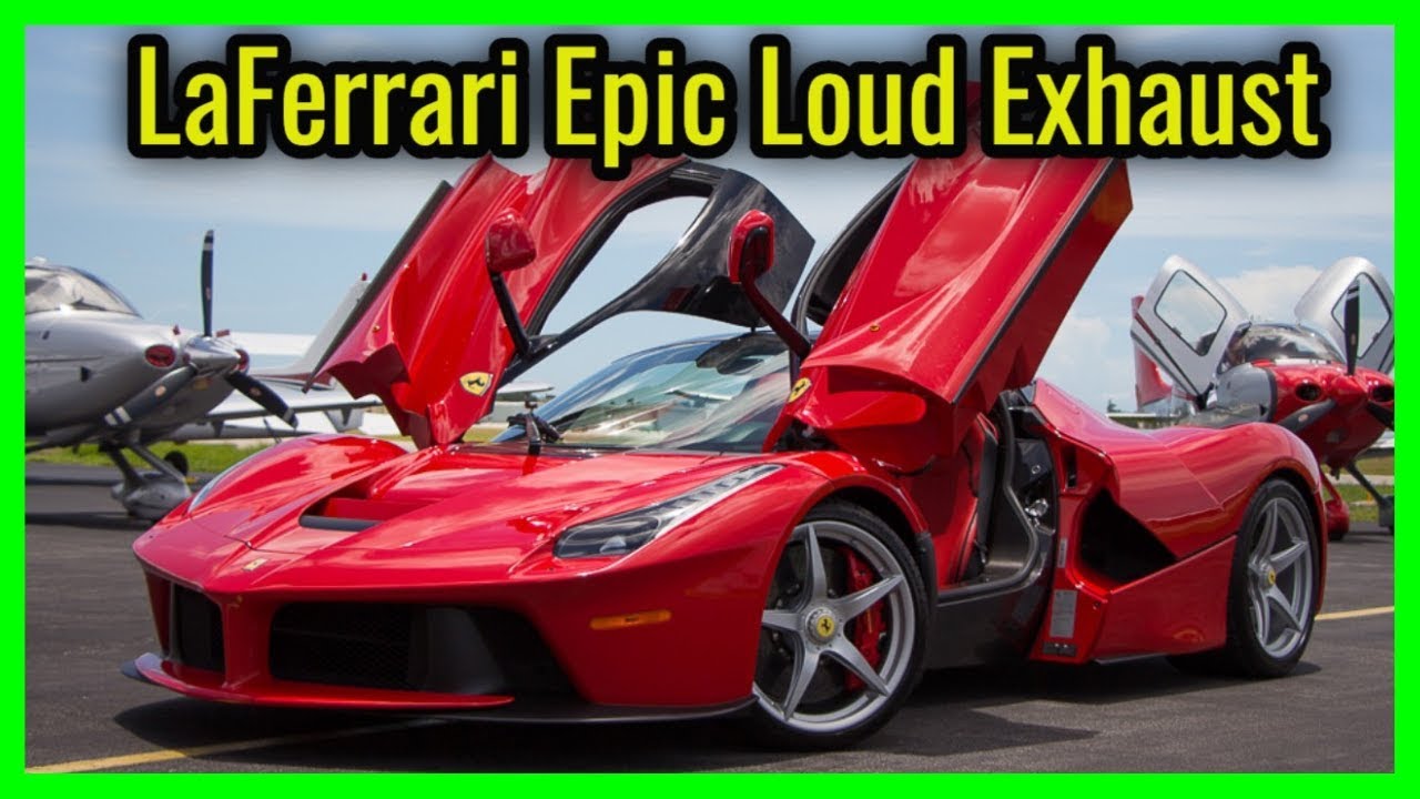 Ferrari LaFerrari Epic Loud Exhaust Revving and Sound!