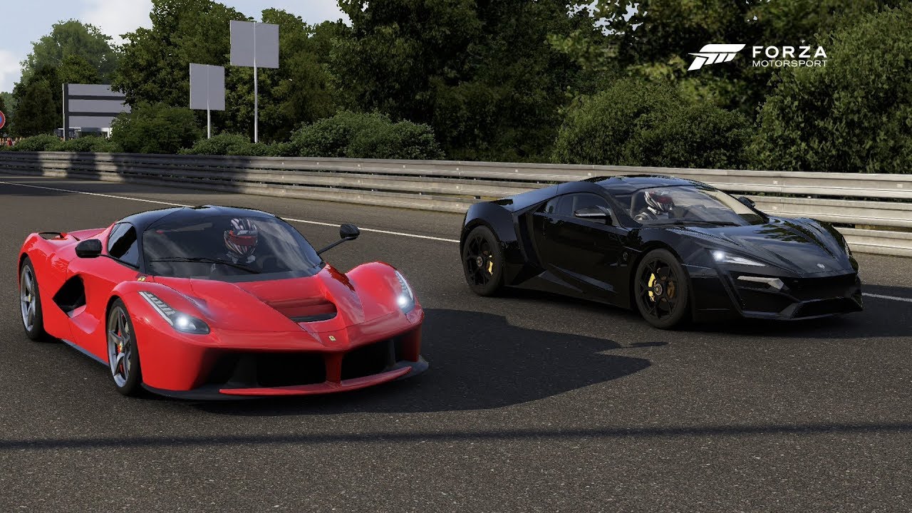 Forza 6 Drag race: Ferrari LaFerrari vs Lykan Hypersport