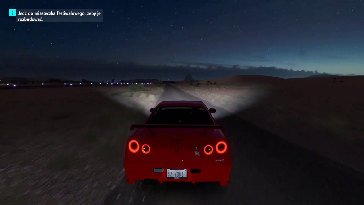 Forza Horizon 3 - Nissan Skyline R34 GTR (Night driving)