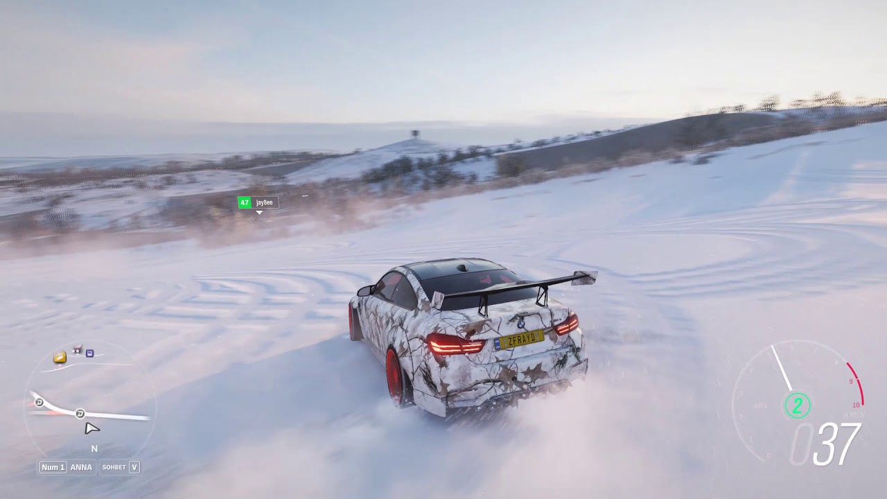 Forza Horizon 4 BMW M4 CP - DONUT IN SNOW
