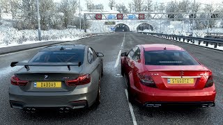 Forza Horizon 4 Drag Race – BMW M4 GTS vs Mercedes C63 AMG Black Series