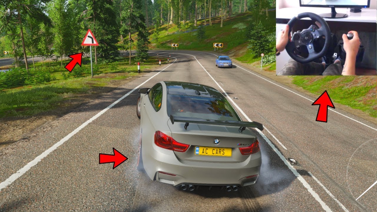 Forza Horizon 4 Drifting BMW M4 in Rainy City (Steering Wheel + Shifter) Gameplay