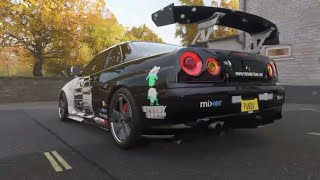 Forza horizon 4 Driftowy Nissan Gtr r34