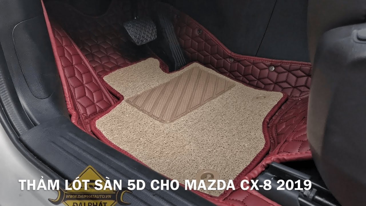 GIÁ BÁN THẢM LÓT SÀN 5D CHO XE HƠI OTO MAZDA CX8 GIÁ RẺ ĐẠI PHÁT AUTO TPHCM