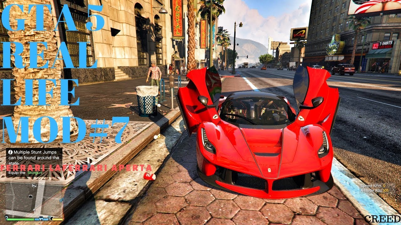 GTA 5-FERRARI LAFERRARI APERTA STORY MODE DRIVING-HIGH GRAPHICS-CREED