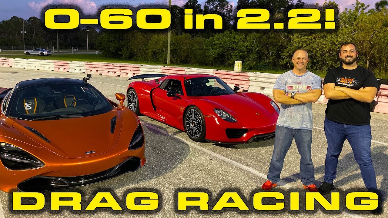 HYPER VS SUPER CAR BATTLE * Porsche 918 Spyder vs McLaren 720S 1/4 Mile Drag Racing