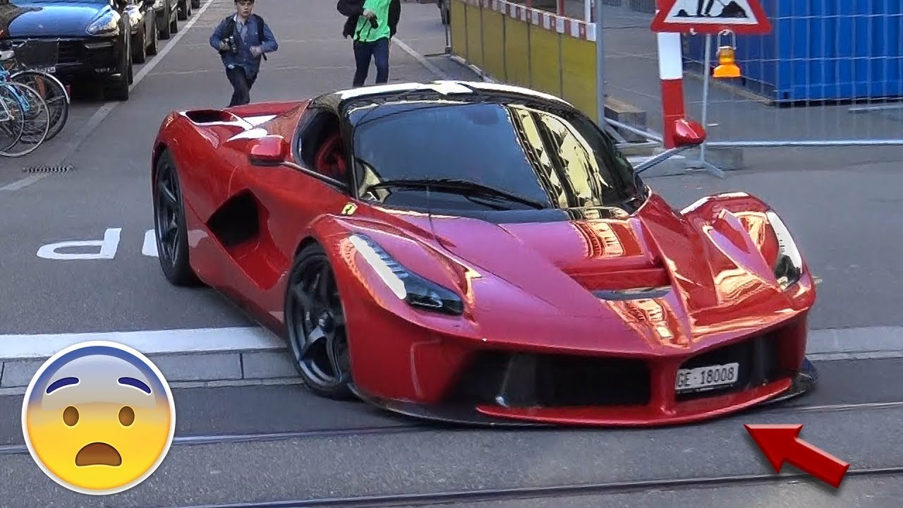 LaFerrari is Scratching the Front Bumper in ZÜRICH!