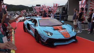 Liberty Walk J-NATION 2019 OKAYAMA ライドアウト‼ 旧車からスーパーカーまで希少なカスタムカーが勢揃い‼ランボルギーニ アヴェンタドール  フェラーリ458 488他