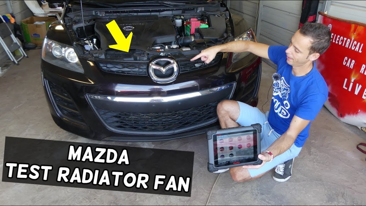 MAZDA OVERHEATS  RADIATOR FAN NOT WORKING. HOW TO TEST RADIATOR FAN MAZDA 2 3 5 6 CX-3 CX-5 CX-7