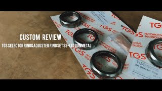 MITSUBISHI DELICA D:5 CUSTOM Review|TGS Selector Ring&Adjuster Ring SET SS-LTD Gunmetal | D5カスタムレビュー