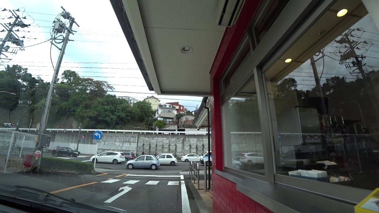 マクドナルド仙台黒松店ドライブスルー平面駐車場(入庫⇒出庫)★宮城県多賀城市【車載動画】マック駐車場　McDonald’s Drive Through