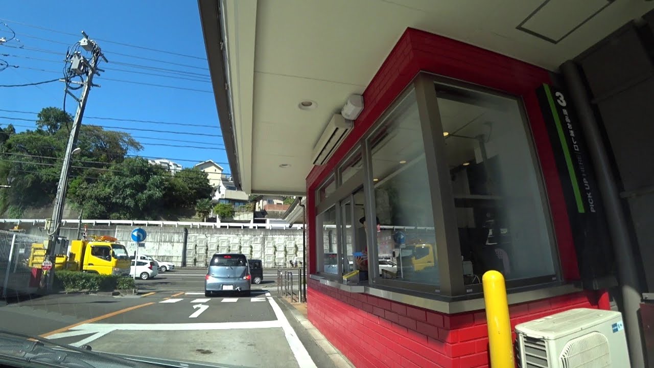 マクドナルド仙台黒松店ドライブスルー平面駐車場　McDonald’s Drive Through