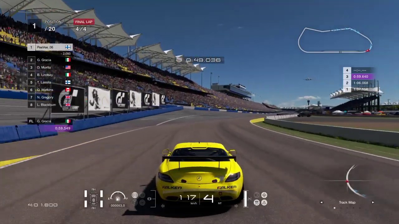 Mercedes Benz SLS AMG Driving Gran Turismo Sport