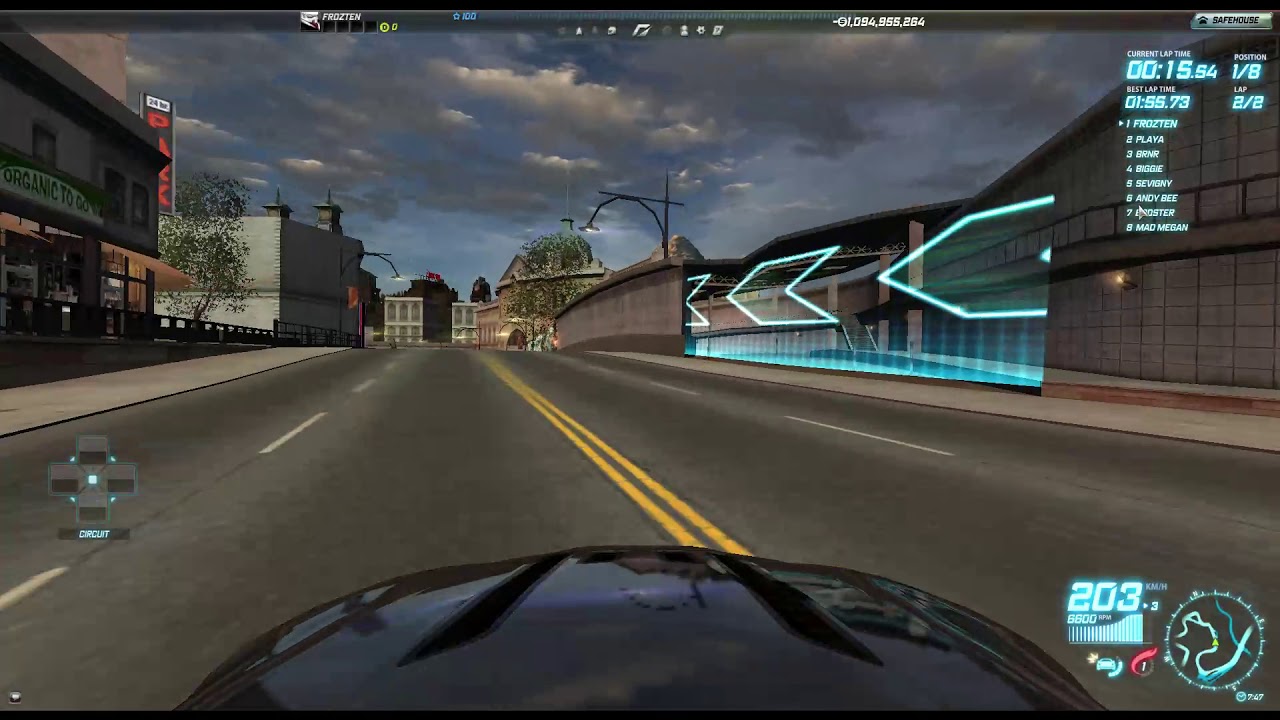 NFS World | A Class | Campbell Tunnel 3:47.56 | Aston Martin V12 Vantage