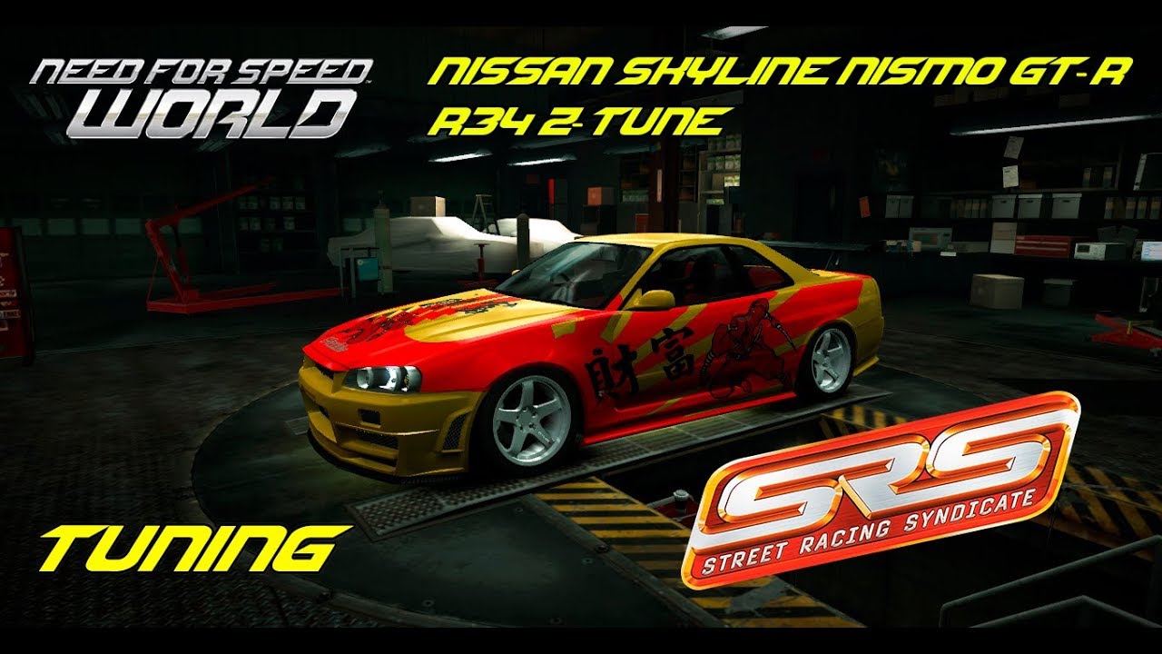 Need for Speed World Tuning Nissan Skyline NISMO GT-R R34 Z-Tune SRS edition