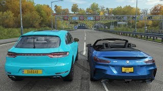 New 2020 Porsche Macan Turbo up against the BMW Z4(Supra) - Forza Horizon 4