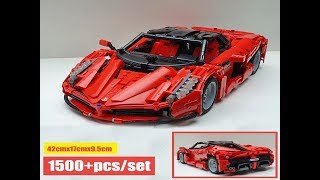 New Moc-29075 Laferrari Sport Car FitLegosings Technic City Racing Model Kits Building