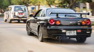 Nissan GTR R34,  GTR R35 - Spotted At Gulshan, Dhaka