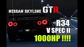 Nissan skyline gtr r34 v spec II 1000hp !! – Gran Turismo®SPORT