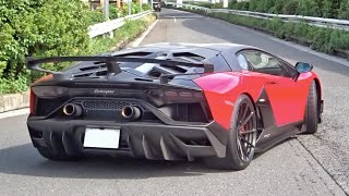 【大黒PA】スーパーカー 加速サウンド／Supercars sound in Japan. AventadorSVJ, 675LT, GT3RS, LanciaStaratos, more❗️