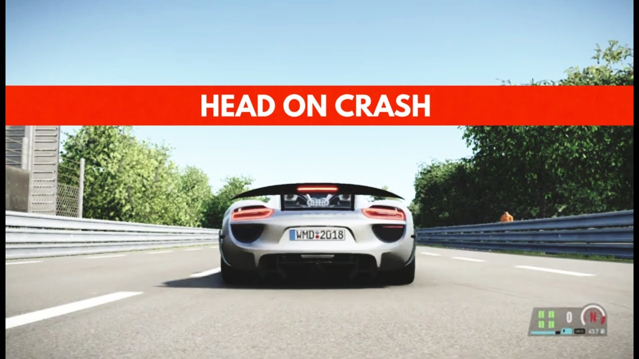 Porsche 918 Spyder [600HP] Head On Crash