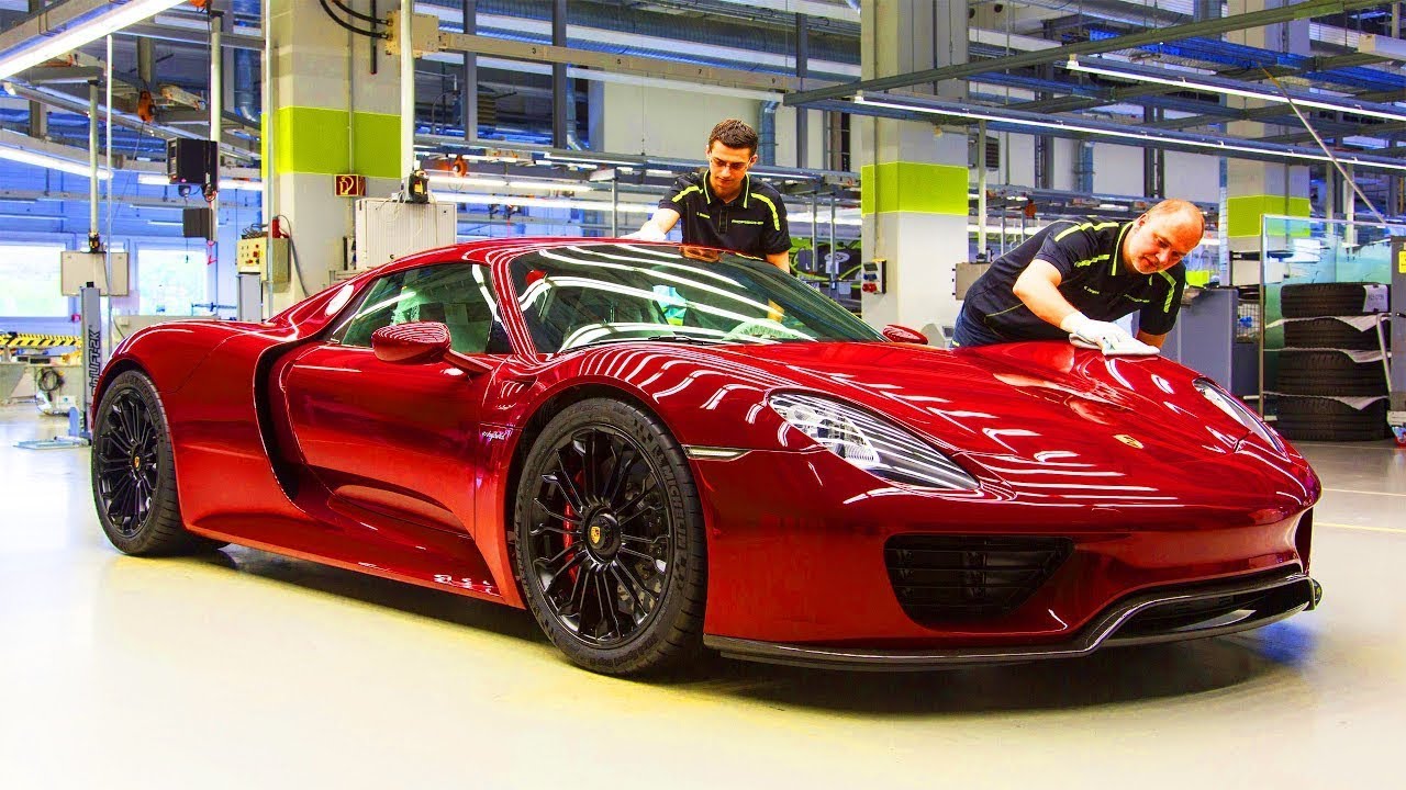 Porsche 918 Spyder Factory Assembly Line