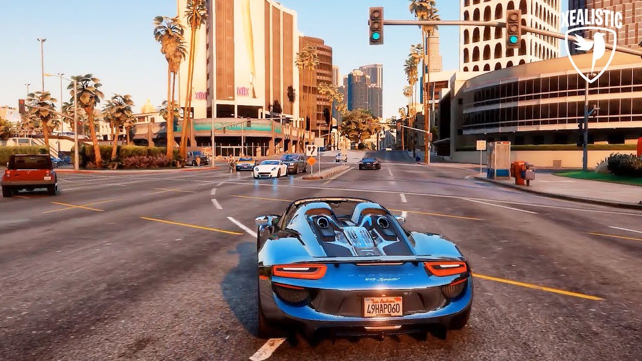 Porsche 918 Spyder – GTA 5 Ultra-Realistic Graphics Mods | Realistic Driving Gameplay