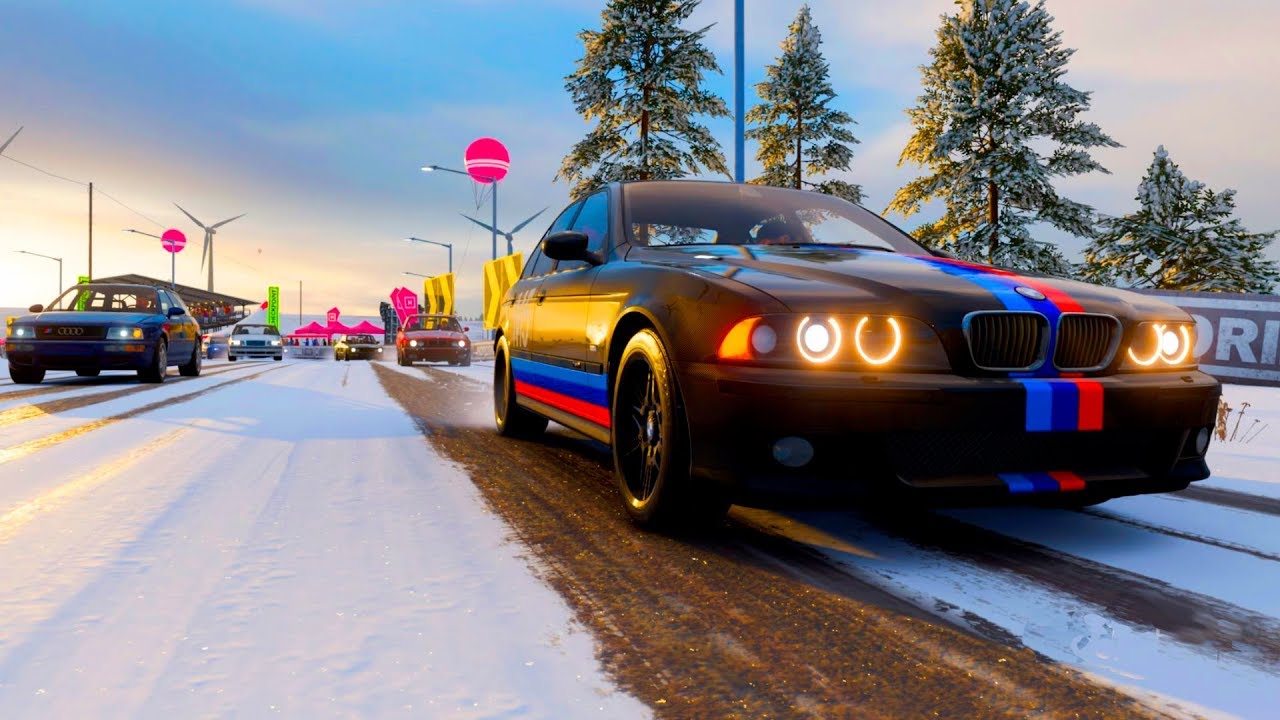 Race My Cars - Forza Horizon 4 - Car BMW E39 M5 2003 & Lamborghini Gallardo LP570 Gameplay FH
